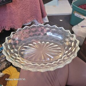 Clear Glass Decorative Bowl Fostoria
